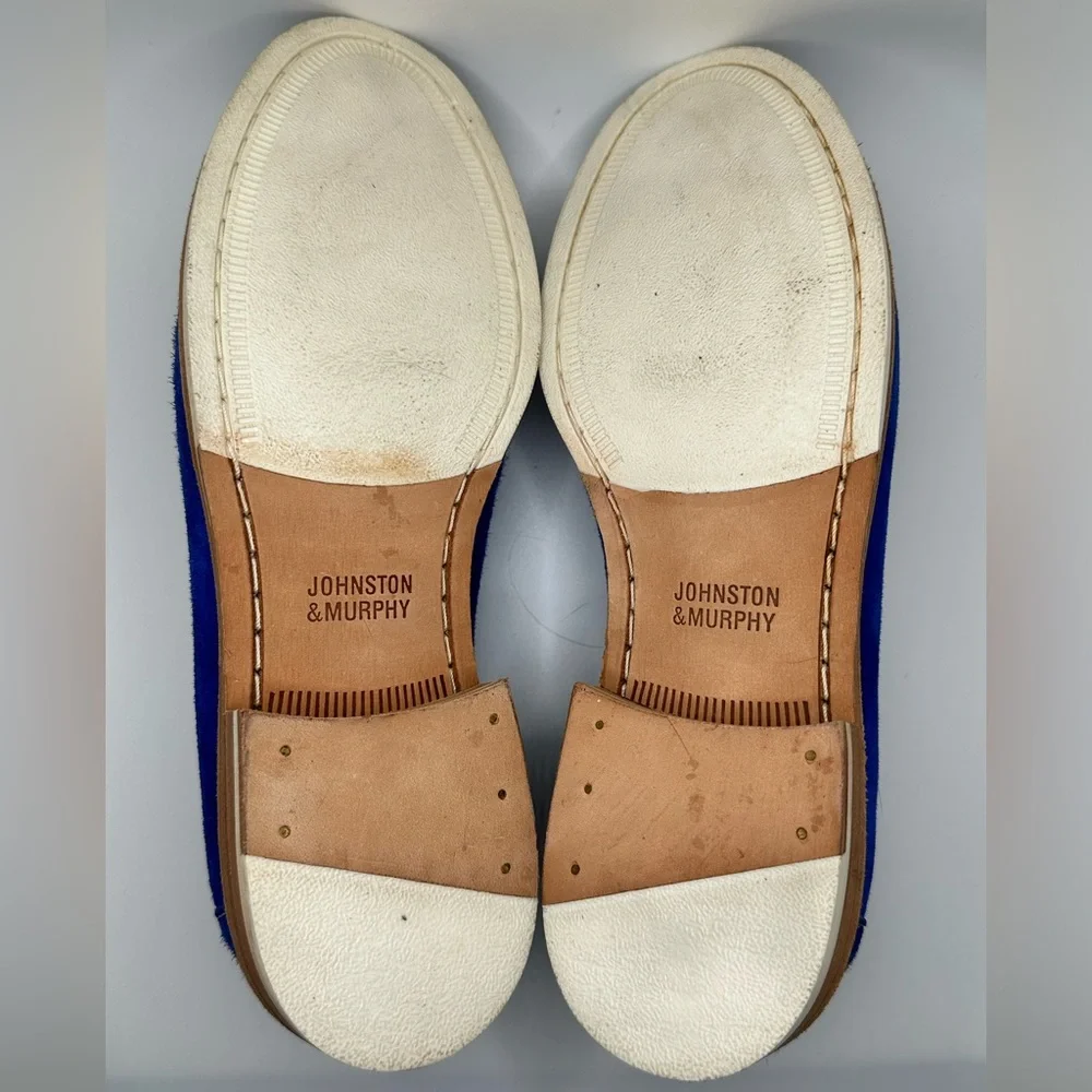 Johnston & Murphy Blue Suede Shoes - Picture 7 of 10